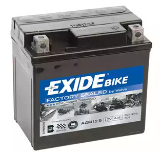 Стартерная аккумуляторная батарея EXIDE AGM12-5